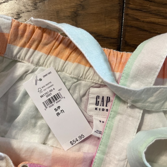 New Gap kids tiered sundress striped size small 6-7 - Picture 9 of 9